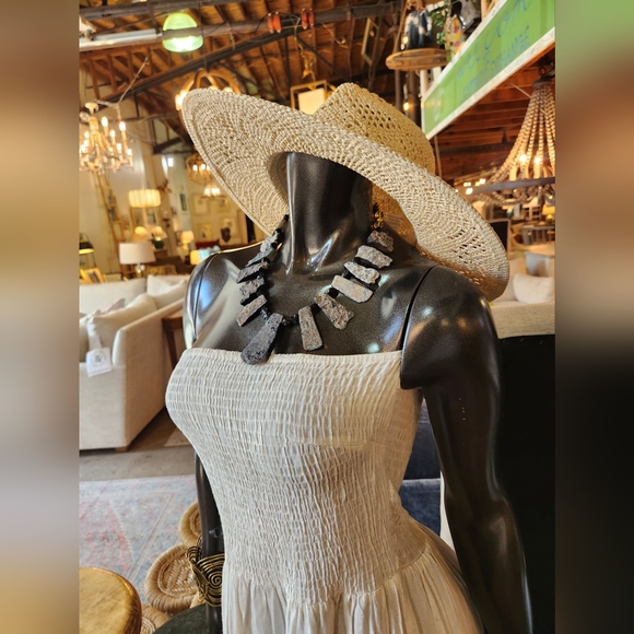 Reversable Handcrafted Agate and Onyx Statement necklace -Only 1 Made! - Picture 1 of 16